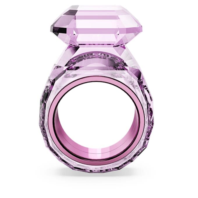 Lucent cocktailring med åttkantig slipning, rosa Lucent cocktailring med åttkantig slipning, rosa