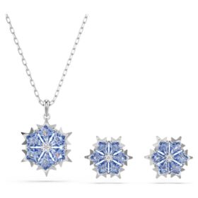 Magic Set Snowflake, blå, rodiumpläterad Magic Set Snowflake, blå, rodiumpläterad