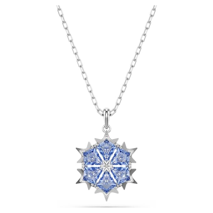 Magic Set Snowflake, blå, rodiumpläterad Magic Set Snowflake, blå, rodiumpläterad