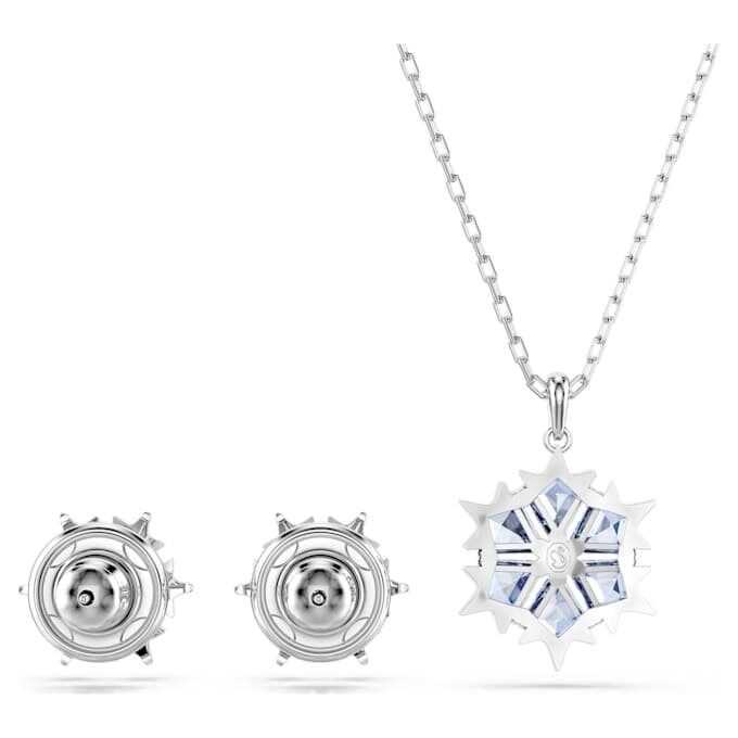 Magic Set Snowflake, blå, rodiumpläterad Magic Set Snowflake, blå, rodiumpläterad