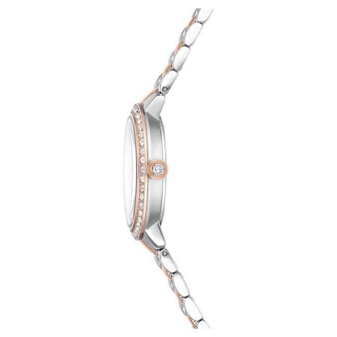 Matrix 3-Link-klocka, tillverkad i Schweiz, metallarmband, silverfärgad, roséguldfärgad ytbehandling Matrix 3-Link-klocka, tillverkad i Schweiz, metallarmband, silverfärgad, roséguldfärgad ytbehandling