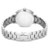 Matrix 3-Link-klocka, tillverkad i Schweiz, metallarmband, silverfärgad, rostfritt stål