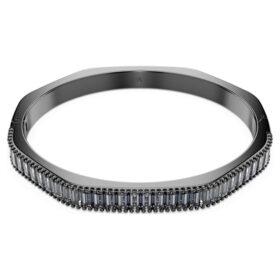 Matrix-armband med baguetteslipning, åttkantig form, grå, ruteniumpläterat Matrix-armband med baguetteslipning, åttkantig form, grå, ruteniumpläterat
