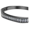 Matrix-armband med baguetteslipning, åttkantig form, grå, ruteniumpläterat Matrix-armband med baguetteslipning, åttkantig form, grå, ruteniumpläterat