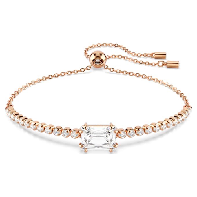 Matrix-armband med blandade slipningar, vitt, roséguldpläterat Matrix-armband med blandade slipningar, vitt, roséguldpläterat