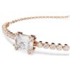 Matrix-armband med blandade slipningar, vitt, roséguldpläterat Matrix-armband med blandade slipningar, vitt, roséguldpläterat