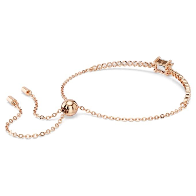 Matrix-armband med blandade slipningar, vitt, roséguldpläterat Matrix-armband med blandade slipningar, vitt, roséguldpläterat