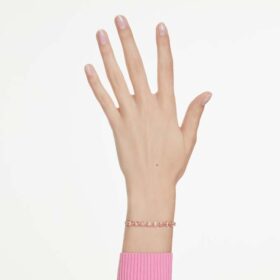 Matrix-armband med päronslipade kristaller, rosa, guldpläterat Matrix-armband med päronslipade kristaller, rosa, guldpläterat