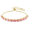 Matrix-armband med päronslipade kristaller, rosa, guldpläterat Matrix-armband med päronslipade kristaller, rosa, guldpläterat