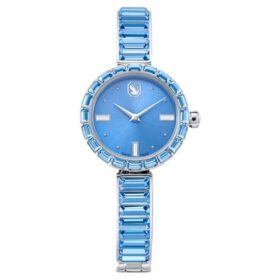 Matrix armbandsur, tillverkat i Schweiz, kristallarmband, blått, rostfritt stål Matrix armbandsur, tillverkat i Schweiz, kristallarmband, blått, rostfritt stål