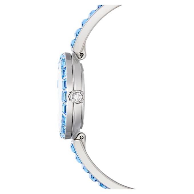 Matrix armbandsur, tillverkat i Schweiz, kristallarmband, blått, rostfritt stål Matrix armbandsur, tillverkat i Schweiz, kristallarmband, blått, rostfritt stål