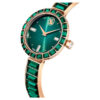Matrix armbandsur, tillverkat i Schweiz, kristallarmband, grönt, champagneguldfärgad yta Matrix armbandsur, tillverkat i Schweiz, kristallarmband, grönt, champagneguldfärgad yta