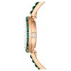 Matrix armbandsur, tillverkat i Schweiz, kristallarmband, grönt, champagneguldfärgad yta Matrix armbandsur, tillverkat i Schweiz, kristallarmband, grönt, champagneguldfärgad yta