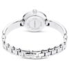 Matrix armbandsur, tillverkat i Schweiz, kristallarmband, vitt, rostfritt stål