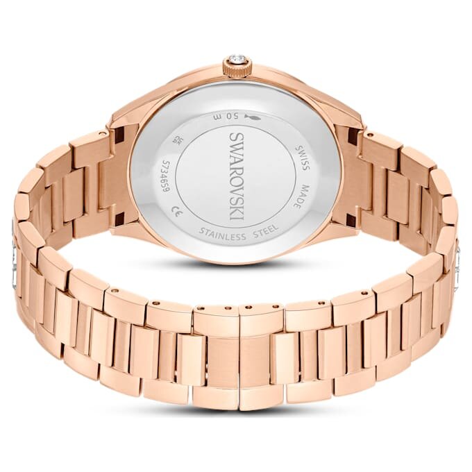 Matrix Date-klocka, tillverkad i Schweiz, metallarmband, roséguldfärgad, roséguldfärgad ytbehandling Matrix Date-klocka, tillverkad i Schweiz, metallarmband, roséguldfärgad, roséguldfärgad ytbehandling