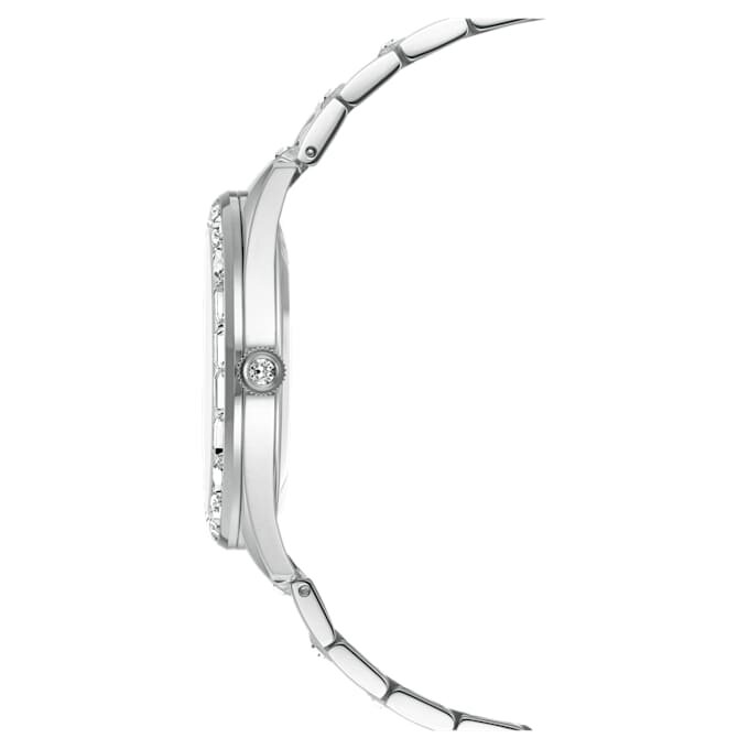 Matrix Date-klocka, tillverkad i Schweiz, metallarmband, silverfärgad, rostfritt stål Matrix Date-klocka, tillverkad i Schweiz, metallarmband, silverfärgad, rostfritt stål