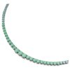 Matrix-halsband med färgövergångar i runda slipningar, flerfärgat, ruteniumpläterat Matrix-halsband med färgövergångar i runda slipningar, flerfärgat, ruteniumpläterat