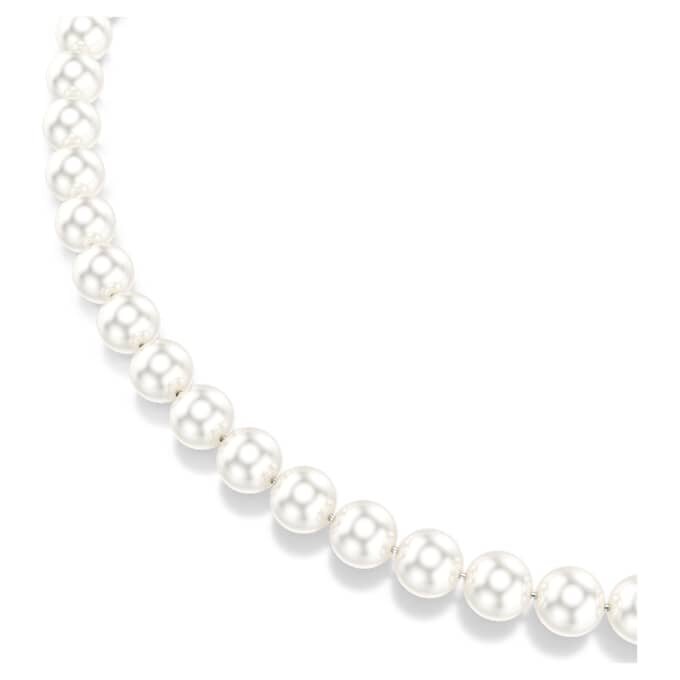 Matrix-halsband med kristallpärlor, vitt, rodiumpläterat Matrix-halsband med kristallpärlor, vitt, rodiumpläterat