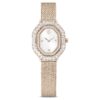 Matrix Octagon-klocka med metallarmband, guldfärgad, champagneguldfärgad yta