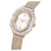 Matrix Octagon-klocka med metallarmband, guldfärgad, champagneguldfärgad yta