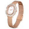 Matrix Octagon-klocka med metallarmband, roséguldfärgad, roséguldfärgad ytbehandling