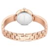 Matrix Pearl armbandsur, tillverkat i Schweiz, kristallarmband, svart, roséguldfärgad yta