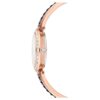 Matrix Pearl armbandsur, tillverkat i Schweiz, kristallarmband, svart, roséguldfärgad yta