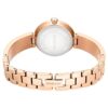 Matrix Pearl Bangle-armband, tillverkat i Schweiz, kristallarmband, vitt, roséguldfärgad yta