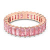 Matrix-ring med baguetteslipning, rosa, roséguldpläterad Matrix-ring med baguetteslipning, rosa, roséguldpläterad