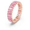 Matrix-ring med baguetteslipning, rosa, roséguldpläterad Matrix-ring med baguetteslipning, rosa, roséguldpläterad