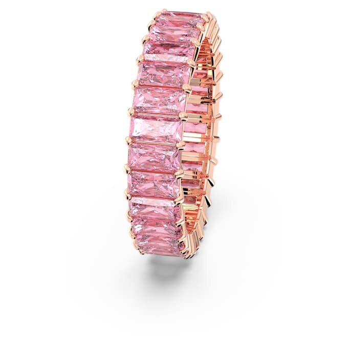 Matrix-ring med baguetteslipning, rosa, roséguldpläterad Matrix-ring med baguetteslipning, rosa, roséguldpläterad