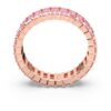 Matrix-ring med baguetteslipning, rosa, roséguldpläterad Matrix-ring med baguetteslipning, rosa, roséguldpläterad