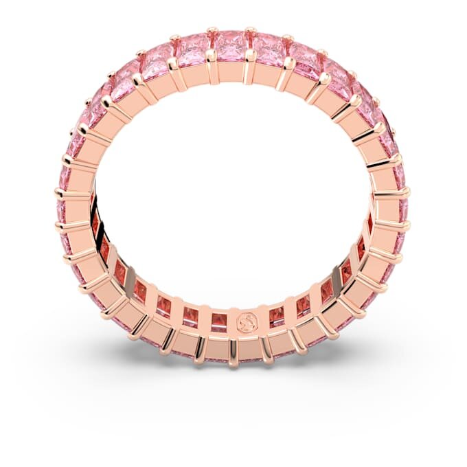 Matrix-ring med baguetteslipning, rosa, roséguldpläterad Matrix-ring med baguetteslipning, rosa, roséguldpläterad