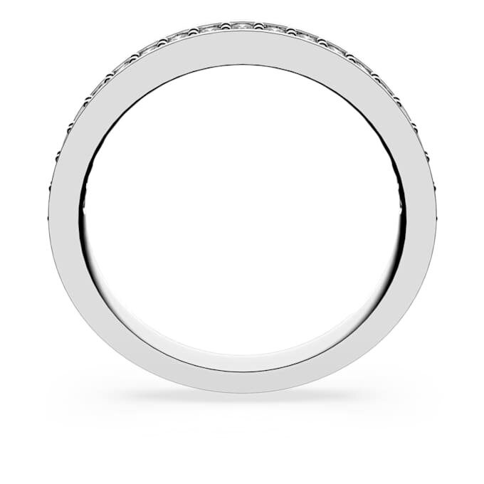 Matrix-ring, vit, rodiumpläterad Matrix-ring, vit, rodiumpläterad