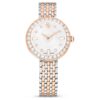Matrix Tennis 7-Link-klocka, tillverkad i Schweiz, metallarmband, roséguldton, blandad metallfinish