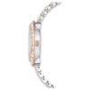 Matrix Tennis 7-Link-klocka, tillverkad i Schweiz, metallarmband, roséguldton, blandad metallfinish