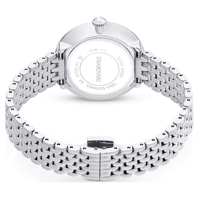 Matrix Tennis 7-Link-klocka, tillverkad i Schweiz, metallarmband, silverfärgad, rostfritt stål Matrix Tennis 7-Link-klocka, tillverkad i Schweiz, metallarmband, silverfärgad, rostfritt stål