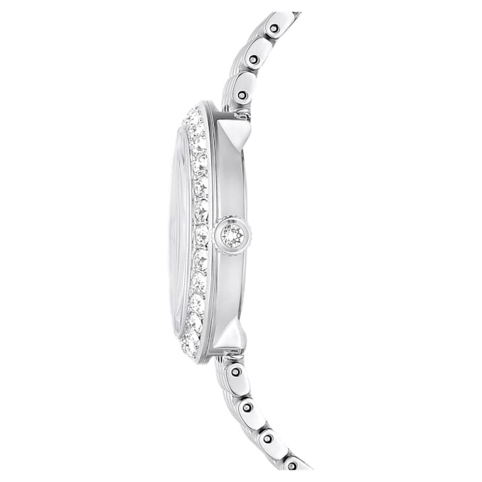 Matrix Tennis 7-Link-klocka, tillverkad i Schweiz, metallarmband, silverfärgad, rostfritt stål Matrix Tennis 7-Link-klocka, tillverkad i Schweiz, metallarmband, silverfärgad, rostfritt stål