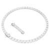 Matrix Tennis-halsband, fyrkantig slipning, vitt, rodiumpläterat Matrix Tennis-halsband, fyrkantig slipning, vitt, rodiumpläterat