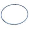Matrix Tennis-halsband, rundslipad, blå, ruteniumpläterat Matrix Tennis-halsband, rundslipad, blå, ruteniumpläterat
