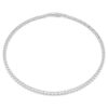 Matrix Tennis-halsband, rundslipade, vita, rodiumpläterade Matrix Tennis-halsband, rundslipade, vita, rodiumpläterade