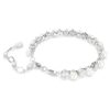 Matrix tennisarmband Crystal Pearl, rundslipad, vit, rodiumpläterad Matrix tennisarmband Crystal Pearl, rundslipad, vit, rodiumpläterad