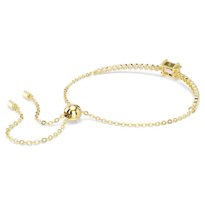 Matrix tennisarmband med blandade slipningar, karamellfärgat, guldpläterat Matrix tennisarmband med blandade slipningar, karamellfärgat, guldpläterat