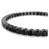 Matrix tennisarmband med rundslipade stenar, svart, ruteniumpläterat Matrix tennisarmband med rundslipade stenar, svart, ruteniumpläterat