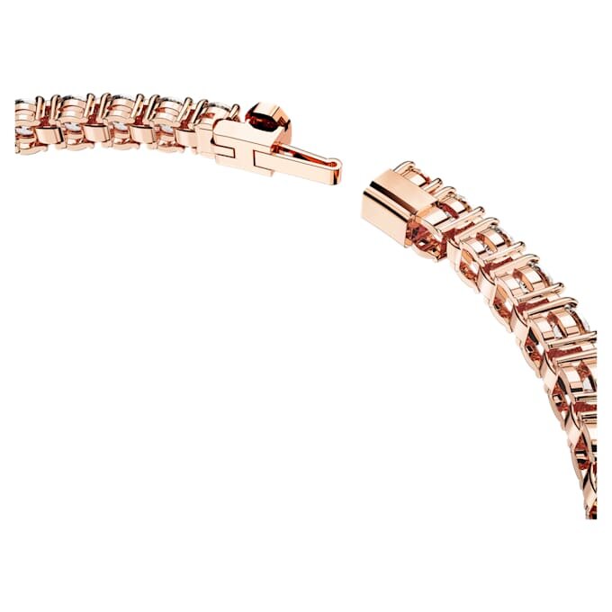 Matrix Tennisarmband, rundslipade, vita, roséguldpläterade Matrix Tennisarmband, rundslipade, vita, roséguldpläterade