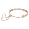 Matrix Tennisarmband, rundslipade, vita, roséguldpläterade Matrix Tennisarmband, rundslipade, vita, roséguldpläterade