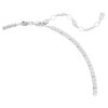 Matrix Y-halsband med blandade slipningar, vitt, rodiumpläterat
