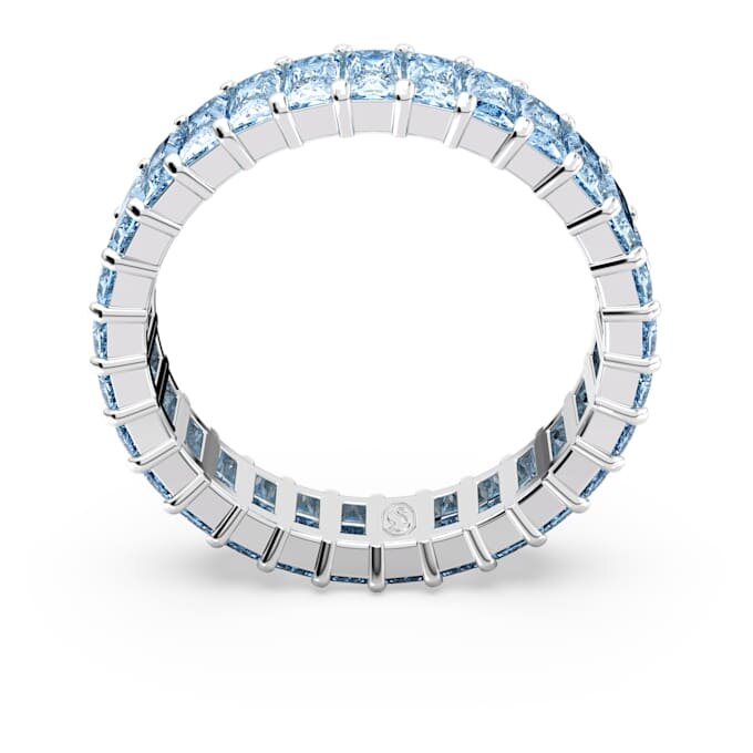Matrixring med baguetteslipning, blå, rodiumpläterad Matrixring med baguetteslipning, blå, rodiumpläterad