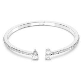Mesmera armband med blandade slipningar, vitt, rodiumpläterat Mesmera armband med blandade slipningar, vitt, rodiumpläterat