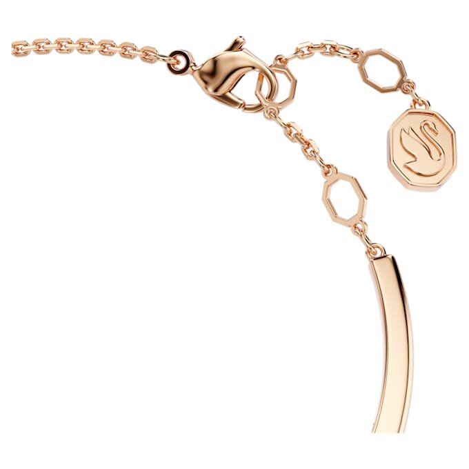 Mesmera armring med blandade slipningar, vit, roséguldpläterad Mesmera armring med blandade slipningar, vit, roséguldpläterad